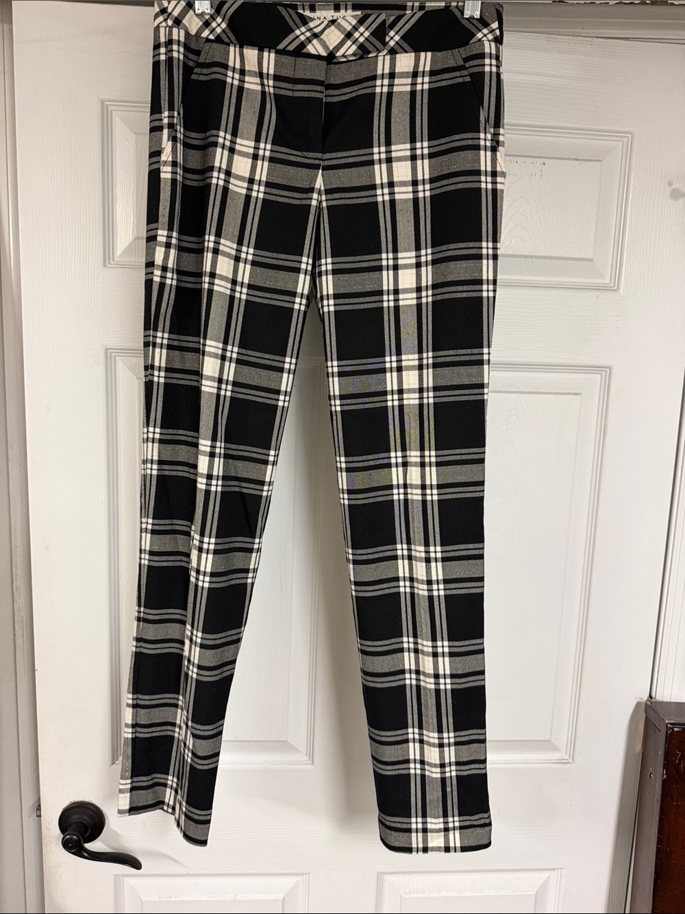 Trina Turk plaid pants size 0 nwt